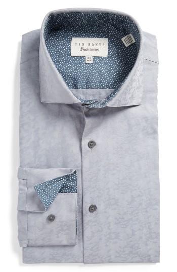 Men's Ted Baker London Scooter Trim Fit Texture Dress Shirt