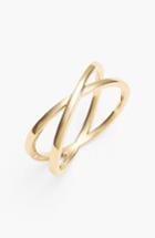 Women's Bony Levy 14kt Crossover Open Ring (nordstrom Exclusive)