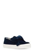 Women's Nine West Onosha Bow Slip-on Sneaker .5 M - Blue
