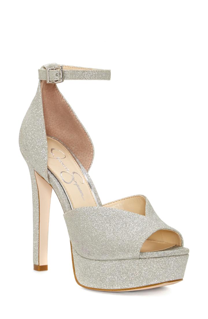 Women's Jessica Simpson Briya Platform Sandal M - Metallic