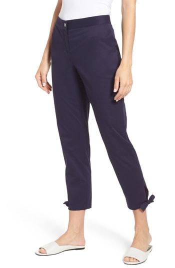 Women's Chaus Bow Hem Twill Ankle Pants