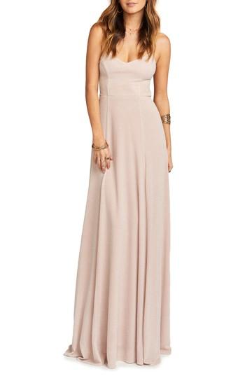 Women's Show Me Your Mumu Godshaw Open Back Gown, Size - Pink