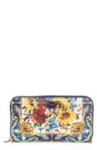 Women's Dolce & Gabbana Dauphine Print Leather Wallet - None
