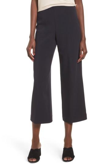 Women's Moon River Crop Wide Leg Trousers - Black
