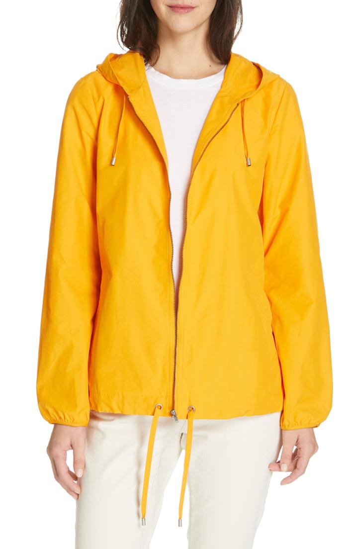 Women's Eileen Fisher Hooded Zip Jacket - Yellow