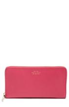Women's Smythson 'large Panama' Zip Around Wallet - Pink