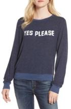 Women's Dream Scene Yes, Please Sweatshirt - Blue