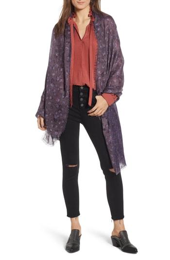 Women's Treasure & Bond Print Wrap, Size - Purple