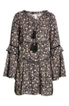 Women's Amuse Society La Palma Tiered Minidress - Black