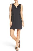 Women's Tommy Bahama 'pearl' Split Neck Cover-up Dress - Black