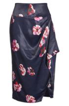 Women's Joie Alphina Floral Faux Wrap Skirt - Blue