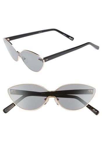 Women's Elizabeth And James Mack 140mm Cat Eye Shield Sunglasses - Gold/ Smoke