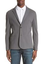 Men's Emporio Armani Regular Fit Knit Blazer Us / 48 Eu R - Grey