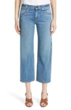 Women's Khaite Wendall Wide Leg Crop Jeans - Blue