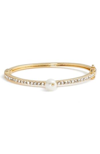 Women's Vince Camuto Imitation Pearl Charm Bangle
