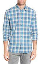 Men's Faherty Ventura Plaid Sport Shirt - Blue/green