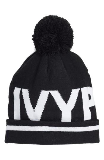 Women's Ivy Park Logo Pom Beanie - Black