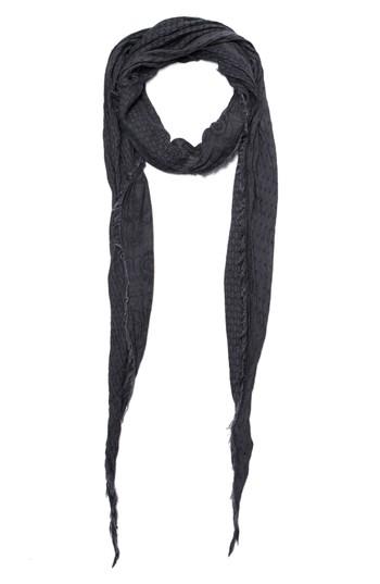 Men's John Varvatos Collection Crinkled Print Scarf, Size - Black