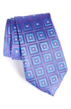 Men's Nordstrom Frame Diamonds Silk Tie, Size X-long - Purple