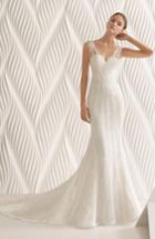 Women's Rosa Clara Adelfa Embellished Lace Mermaid Gown, Size In Store Only - White