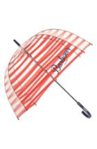 Women's Barbour Stripe Bubble Umbrella - Red