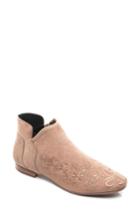 Women's Bernardo Francine Embroidered Bootie M - Beige