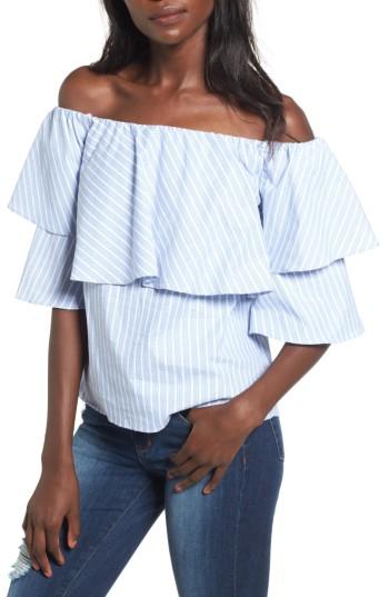 Women's Wayf Gracie Off The Shoulder Top - Blue