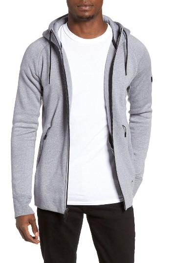 Men's Nike Jordan Icon Fleece Zip Hoodie - Grey