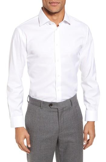 Men's Calibrate Trim Fit Non-iron Dress Shirt .5 - 32/33 - White