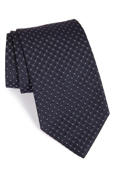 Men's Armani Collezioni Dot Print Silk Tie