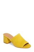 Women's Halogen Freda Slide Sandal .5 M - Yellow