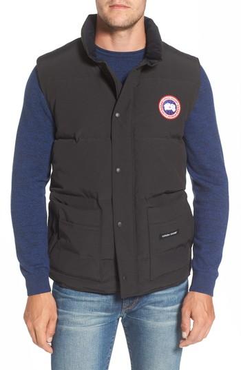 Men's Canada Goose Freestyle Down Vest, Size - Black