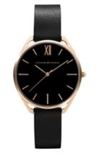 Women's Leonard & Church Chelsea Leather Strap Watch, 34mm