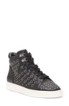 Women's Vince Camuto Bestinda Studded High Top Sneaker .5 M - Black