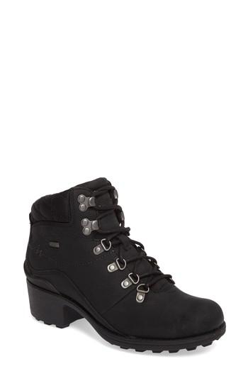 Women's Merrell Chateau Mid Lace Waterproof Bootie M - Black