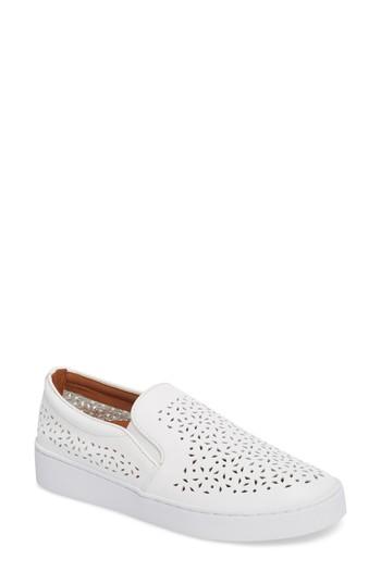 Women's Vionic Perforated Slip-on Sneaker M - White
