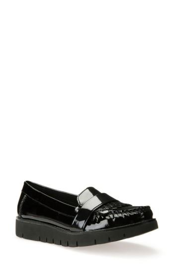 Women's Geox 'blenda' Kiltie Loafer Us / 38eu - Black