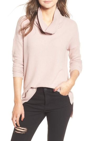 Women's Bp. Funnel Neck Tunic, Size - Pink