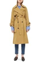 Women's Topshop Editor's Double Breasted Trench Coat Us (fits Like 0) - Brown