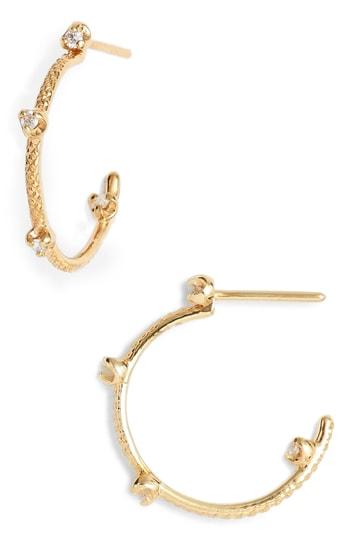 Women's Nora Kogan Lilibet Diamond Hoop Earrings