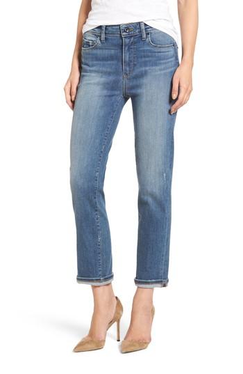 Women's Paige Transcend Vintage - Jacqueline High Waist Ankle Straight Leg Jeans