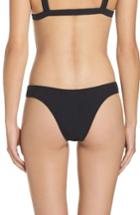 Women's Minimale Animale Ribbed Bikini Bottoms - Black