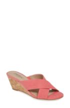 Women's Charles By Charles David Grady Slide Sandal .5 M - Coral