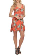 Women's 1.state Floral Print Dress, Size - Coral
