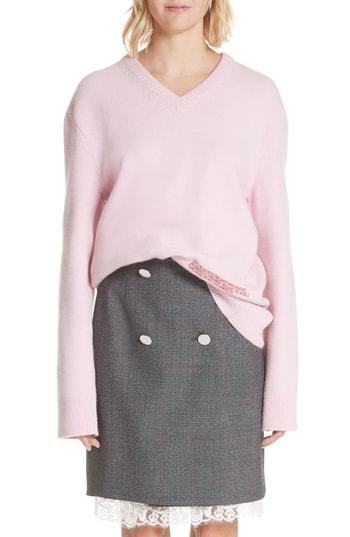 Women's Calvin Klein 205w39nyc Logo Wool & Cotton Sweater - Pink