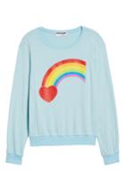 Women's Dream Scene Rainbow Bright Sweatshirt, Size - Blue