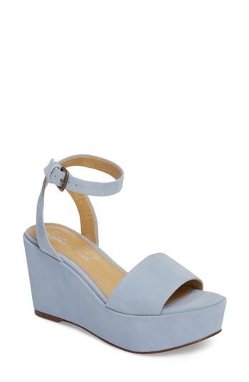 Women's Splendid Felix Platform Wedge Sandal .5 M - Purple