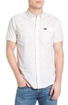 Men's Rvca Va Dobby Woven Shirt - White