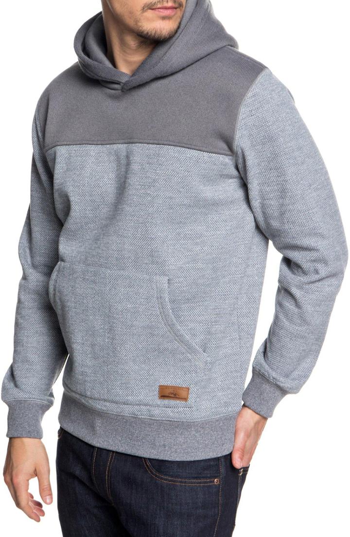 Men's Quiksilver Keller Blocked Hoodie Jacket - Grey