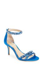 Women's Jewel Badgley Mischka Caroline Embellished Sandal M - Blue